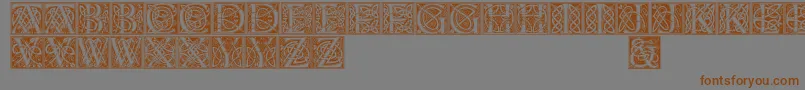 Celticeels-fontti – ruskeat fontit harmaalla taustalla