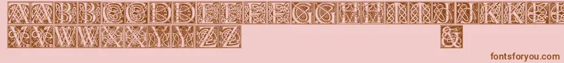 Celticeels Font – Brown Fonts on Pink Background