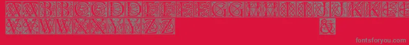 Celticeels Font – Gray Fonts on Red Background