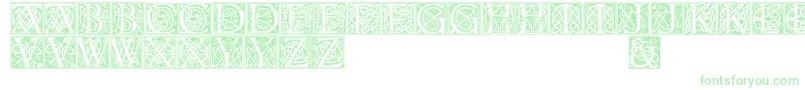 Celticeels Font – Green Fonts on White Background