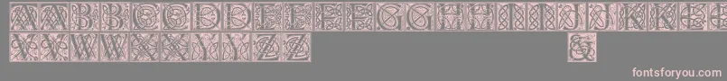 Celticeels Font – Pink Fonts on Gray Background