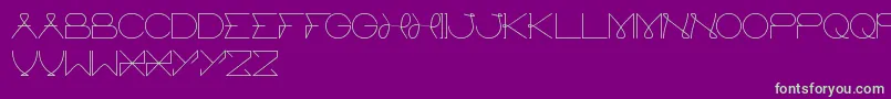 ElectricCity Font – Green Fonts on Purple Background