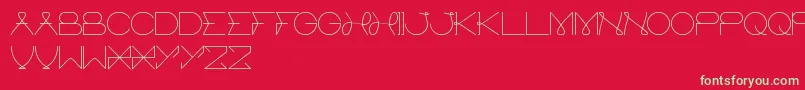 ElectricCity Font – Green Fonts on Red Background