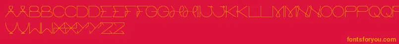 ElectricCity Font – Orange Fonts on Red Background