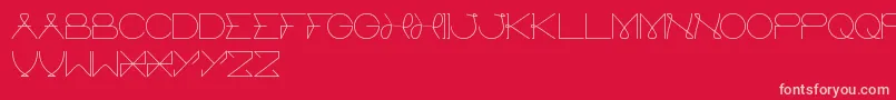 ElectricCity Font – Pink Fonts on Red Background