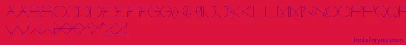 ElectricCity Font – Purple Fonts on Red Background