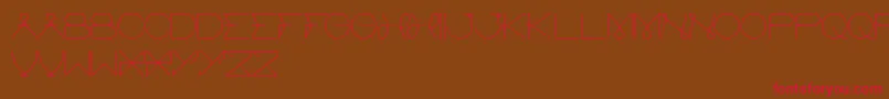 ElectricCity Font – Red Fonts on Brown Background