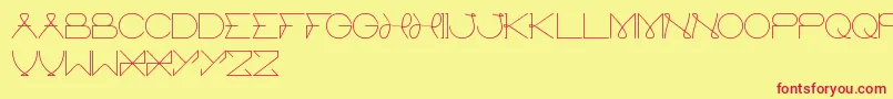 ElectricCity Font – Red Fonts on Yellow Background