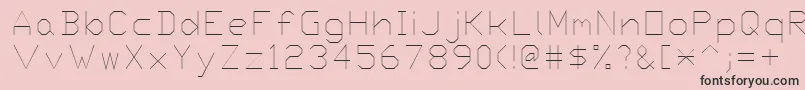 Proxy3 Font – Black Fonts on Pink Background