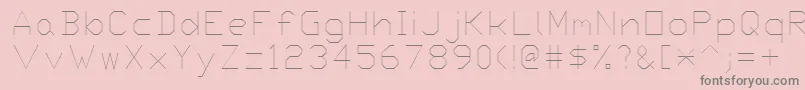 Proxy3 Font – Gray Fonts on Pink Background