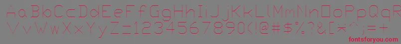 fuente Proxy3 – Fuentes Rojas Sobre Fondo Gris