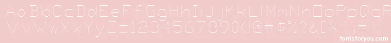 Proxy3 Font – White Fonts on Pink Background