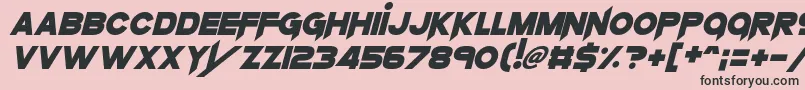 fuente KnifePrincess – Fuentes Negras Sobre Fondo Rosa