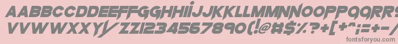 KnifePrincess Font – Gray Fonts on Pink Background