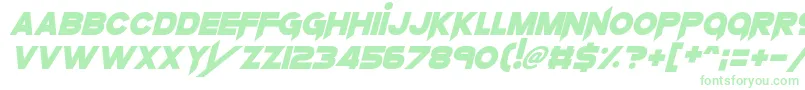 Шрифт KnifePrincess – зелёные шрифты