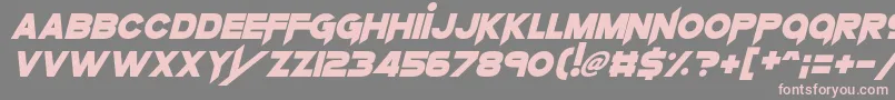 KnifePrincess Font – Pink Fonts on Gray Background