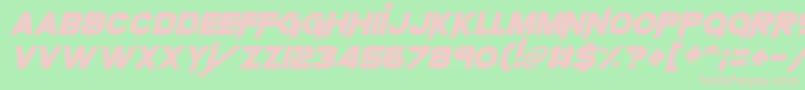 Fonte KnifePrincess – fontes rosa em um fundo verde