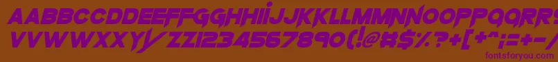 KnifePrincess Font – Purple Fonts on Brown Background