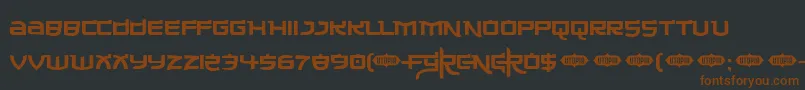 Made ffy-fontti – ruskeat fontit mustalla taustalla