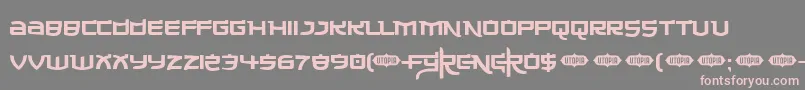 フォントMade ffy – 灰色の背景にピンクのフォント