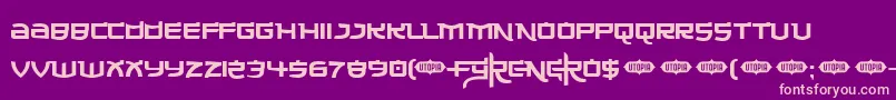 Made ffy Font – Pink Fonts on Purple Background