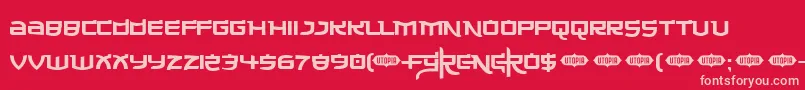 フォントMade ffy – 赤い背景にピンクのフォント