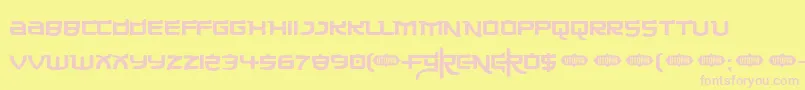 フォントMade ffy – ピンクのフォント、黄色の背景