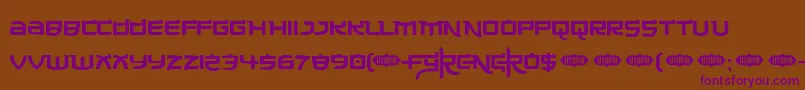 Made ffy Font – Purple Fonts on Brown Background