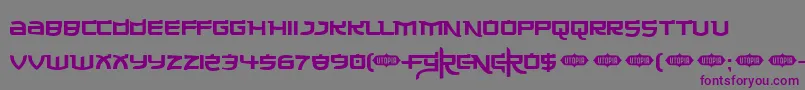 Made ffy Font – Purple Fonts on Gray Background