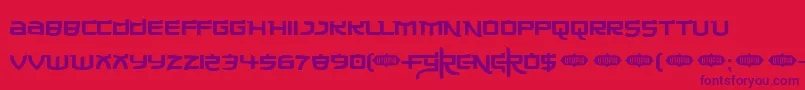 Шрифт Made ffy – фиолетовые шрифты на красном фоне