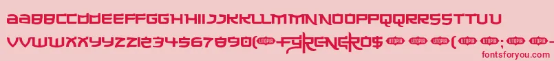 Made ffy Font – Red Fonts on Pink Background