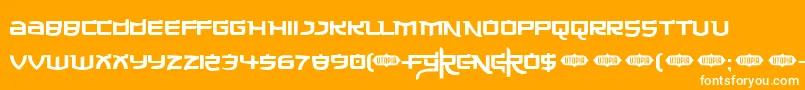 フォントMade ffy – オレンジの背景に白い文字