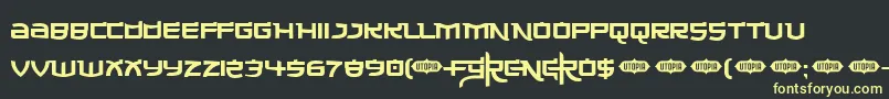 Made ffy Font – Yellow Fonts on Black Background