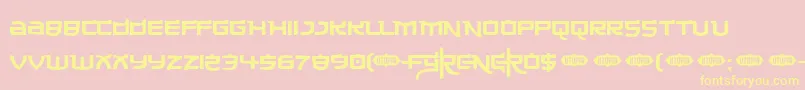 Made ffy Font – Yellow Fonts on Pink Background