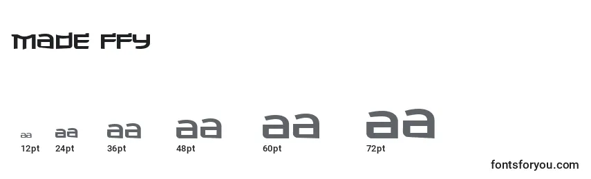 Made ffy Font Sizes