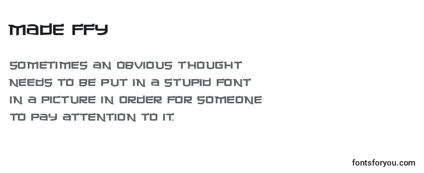 Made ffy Font