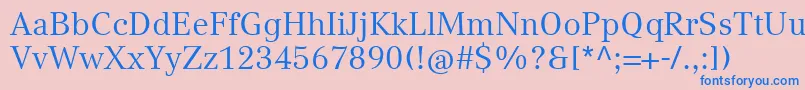 CompatilTextLtComRegular Font – Blue Fonts on Pink Background