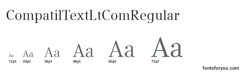 Размеры шрифта CompatilTextLtComRegular