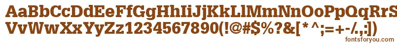 Installationblackssk Font – Brown Fonts on White Background