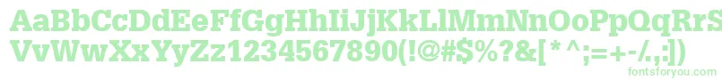 Installationblackssk Font – Green Fonts on White Background