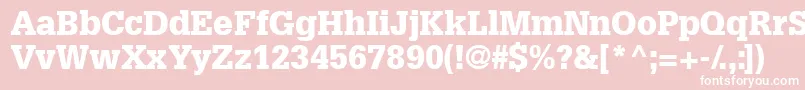 Installationblackssk Font – White Fonts on Pink Background