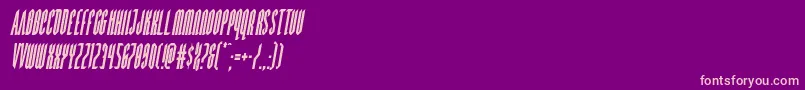 Devilsummonercondital Font – Pink Fonts on Purple Background