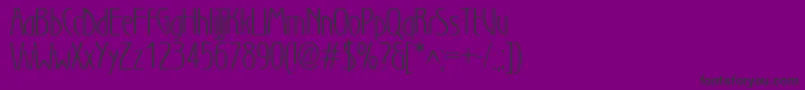 Wnl Font – Black Fonts on Purple Background