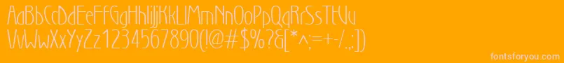 Wnl Font – Pink Fonts on Orange Background