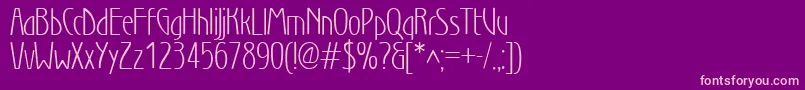 Wnl Font – Pink Fonts on Purple Background