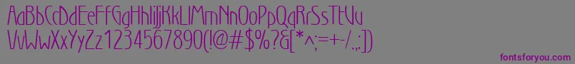 Wnl Font – Purple Fonts on Gray Background