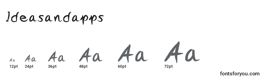 Размеры шрифта Ideasandapps