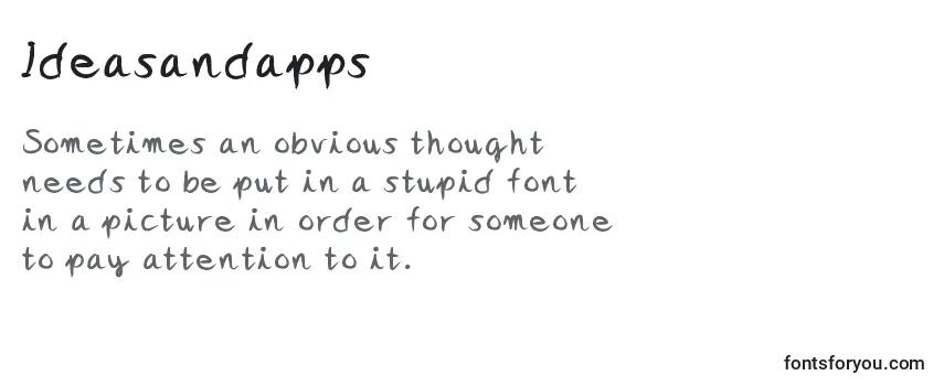 Review of the Ideasandapps Font