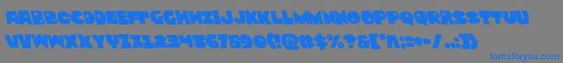 Zounderkiteleft Font – Blue Fonts on Gray Background