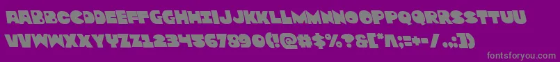 Zounderkiteleft Font – Gray Fonts on Purple Background